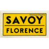 Florence / Italy: Hotel Savoy (Vintage Luggage Label)
