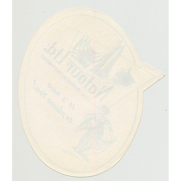 Hotel Natour Ltd. - Djakarta / Indonesia (Vintage Luggage Label)