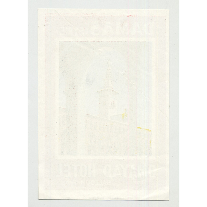 Omayad Hotel - Damas (Damascus) / Syria (Vintage Luggage Label)