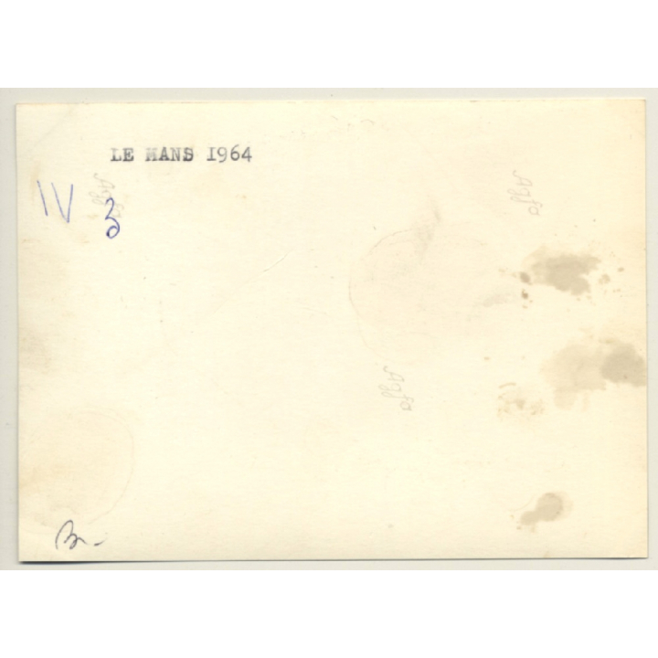 Le Mans 1964: Jim Clarks' Lotus 25 Offside Race Track F1 (Vintage Photo)