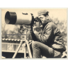 Le Mans 1964: Photojournalist With Huge Telephoto Lens (Vintage Photo)