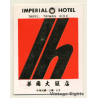 Taipei / Taiwan: Imperial Hotel (Vintage Luggage Tag)