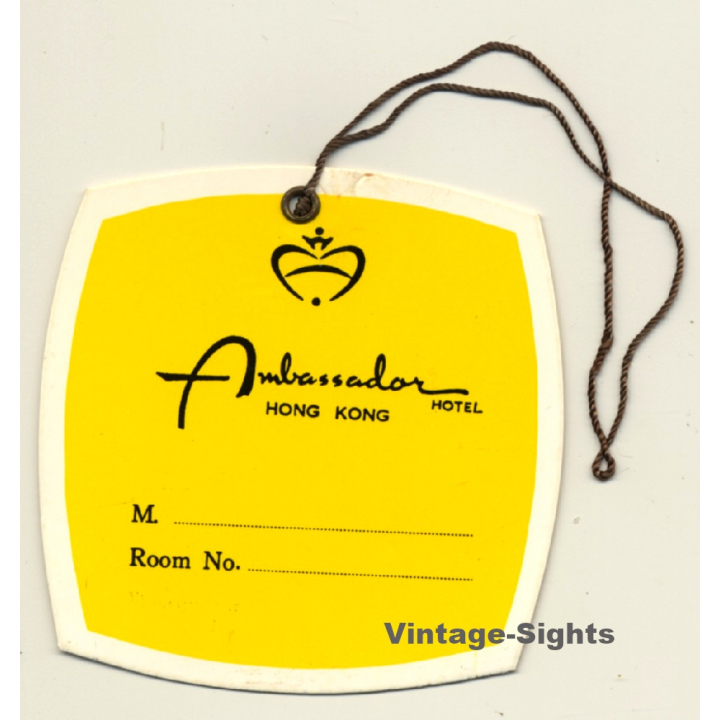 Hong Kong: Ambassador Hotel (Vintage Luggage Tag)