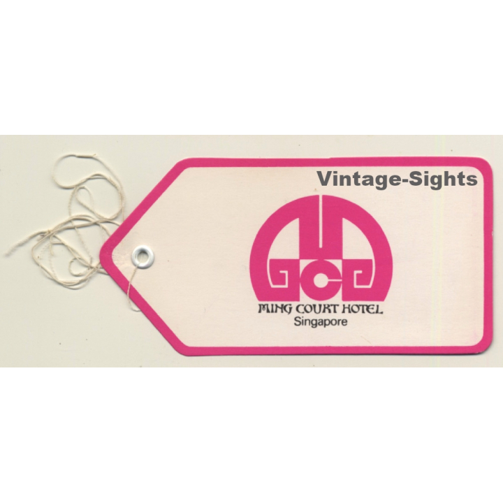 Singapore: Ming Court Hotel (Vintage Luggage Tag)