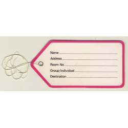 Singapore: Ming Court Hotel (Vintage Luggage Tag)