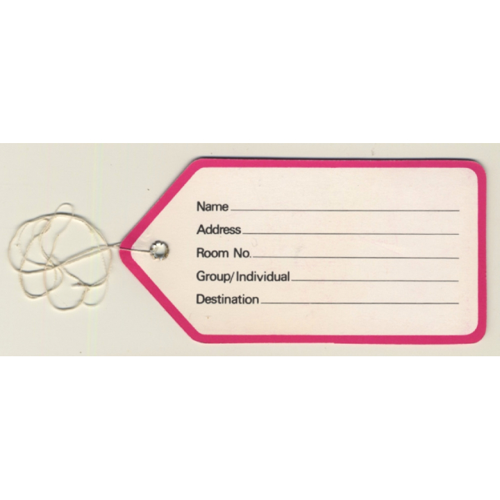 Singapore: Ming Court Hotel (Vintage Luggage Tag)