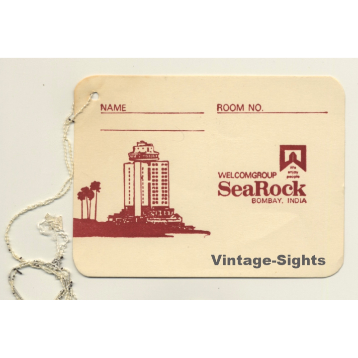 Bombay / India: Sea Rock - SeaRock (Vintage Hotel Luggage Tag)