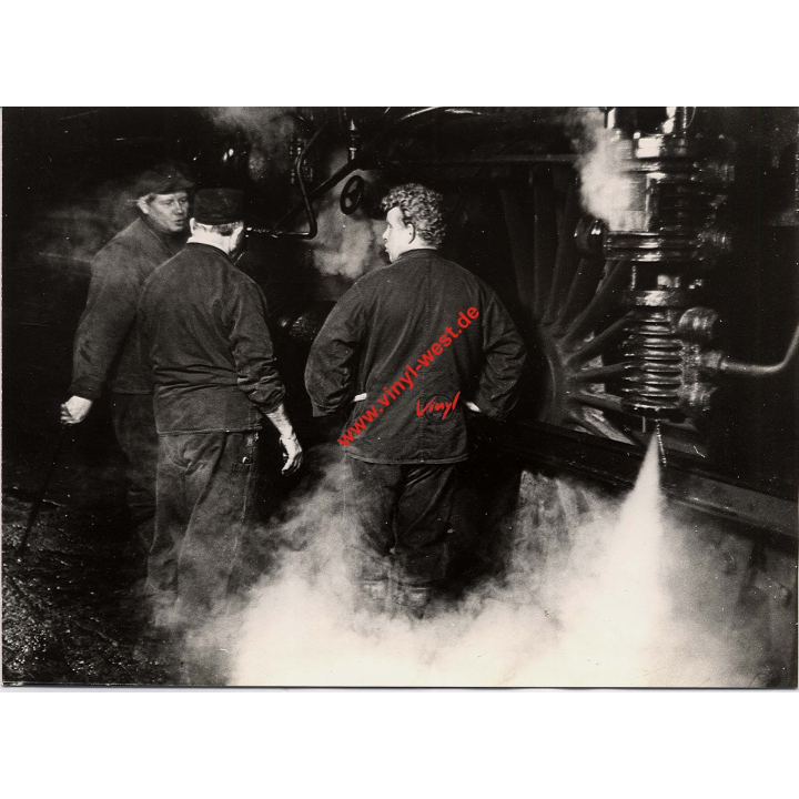 German Steam Train Workers At Work 1960s