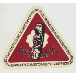 Ruacaná Apartamentos - Nova Lisboa / Angola (Vintage Luggage Label)