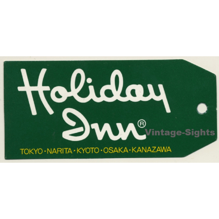 Japan: Holiday Inn Tokyo - Kyoto - Osaka - Kanazawa (Vintage Hotel Luggage Tag)