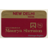New Delhi / India: Maurya Sheraton (Vintage Self Adhesive Luggage Label / Sticker)