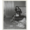 Irving Klaw: Bettie Page In Black Lingerie & Gown 2655 / Pin-Up - BDSM (Vintage Photo USA)