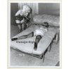 Irving Klaw: Blonde Mistress Ties Maid To Bed 9513 / Pin-Up - BDSM (Vintage Photo USA)
