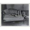 Irving Klaw: Masked Mistress Ties Maid On Bed E-820 / Pin-Up - BDSM (Vintage Photo USA)