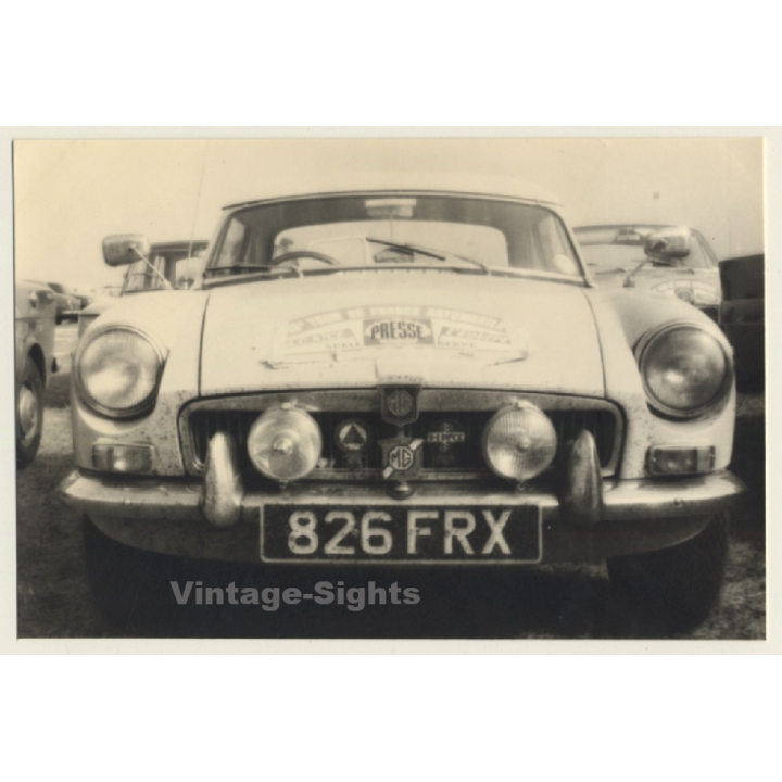 Tour De France 1964: MG MGB Press Car (Vintage Photo)