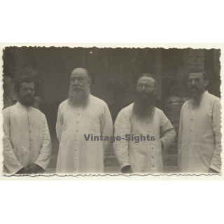 Alberta-Ebonda / Congo: Bearded Missionaries C.I.C.M. École (Vintage Photo ~ 1920s/1930s)