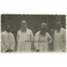 Alberta-Ebonda / Congo: Bearded Missionaries C.I.C.M. École (Vintage Photo ~ 1920s/1930s)