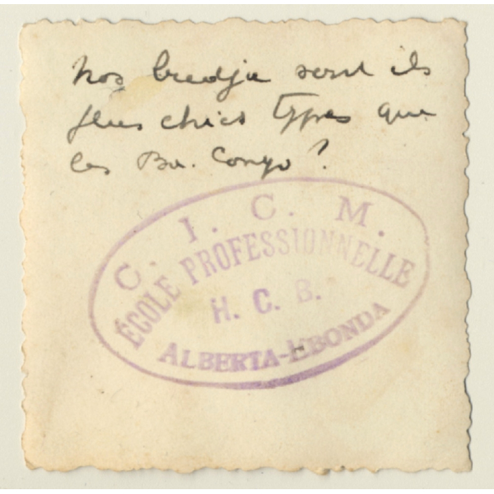 Alberta-Ebonda / Congo: Natives Near Railroad Track - C.I.C.M. École (Vintage Photo ~ 1920s/1930s)