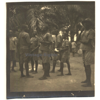Congo: Native Wind Players / Orchestra - Horns (Vintage Photo ~ 1920s/1930s)