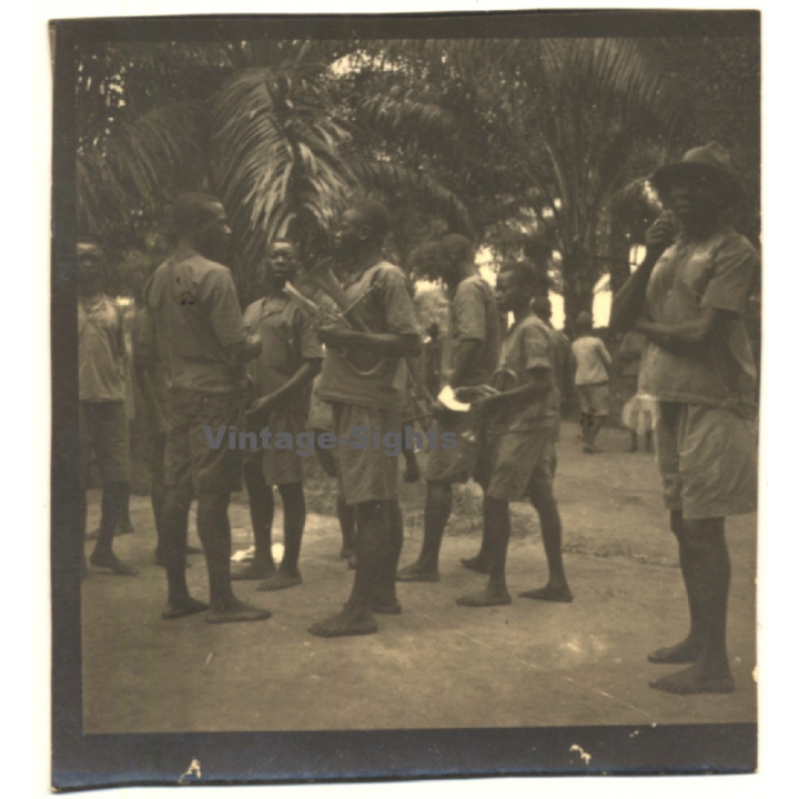 Congo: Native Wind Players / Orchestra - Horns (Vintage Photo ~ 1920s/1930s)