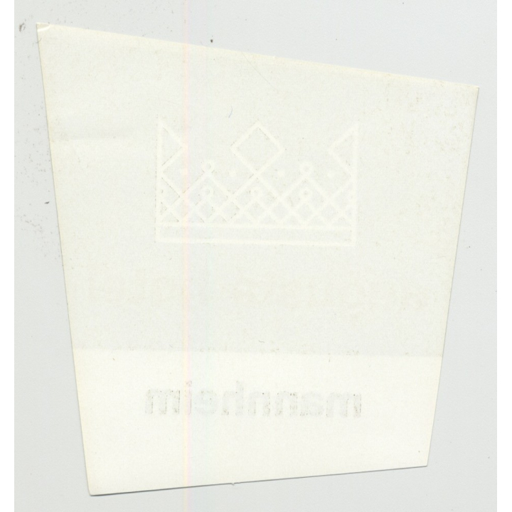 Augusta Hotel - Mannheim / Germany (Vintage Luggage Label)