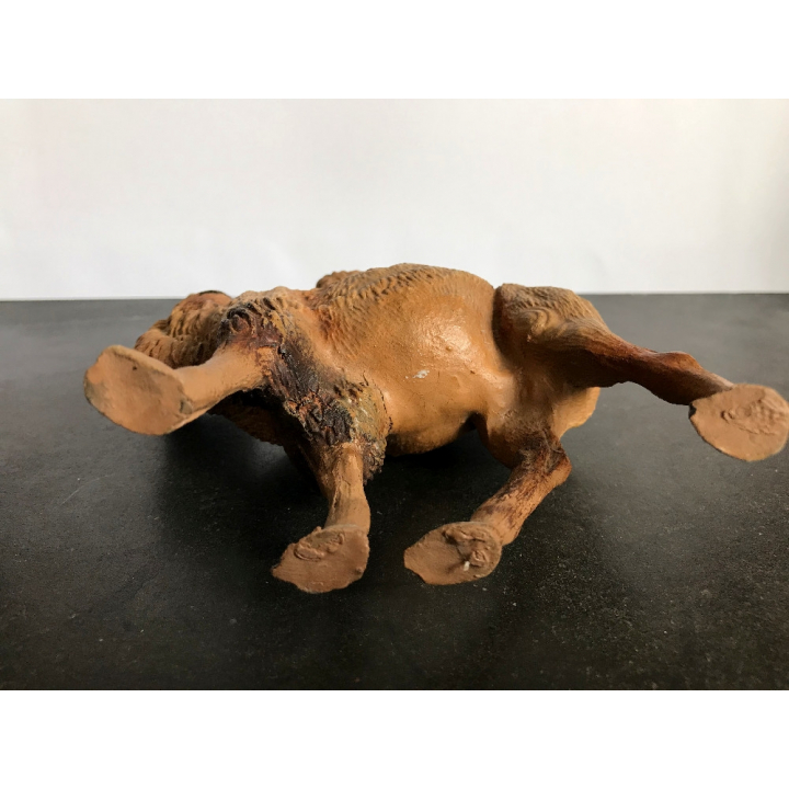 Bactrian Camel / Kamel*5 (Vintage German LINEOL/ELASTOLIN Figure)