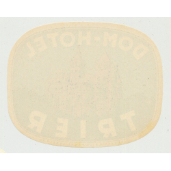 Dom-Hotel - Trier / Germany (Vintage Luggage Label ~1950s)