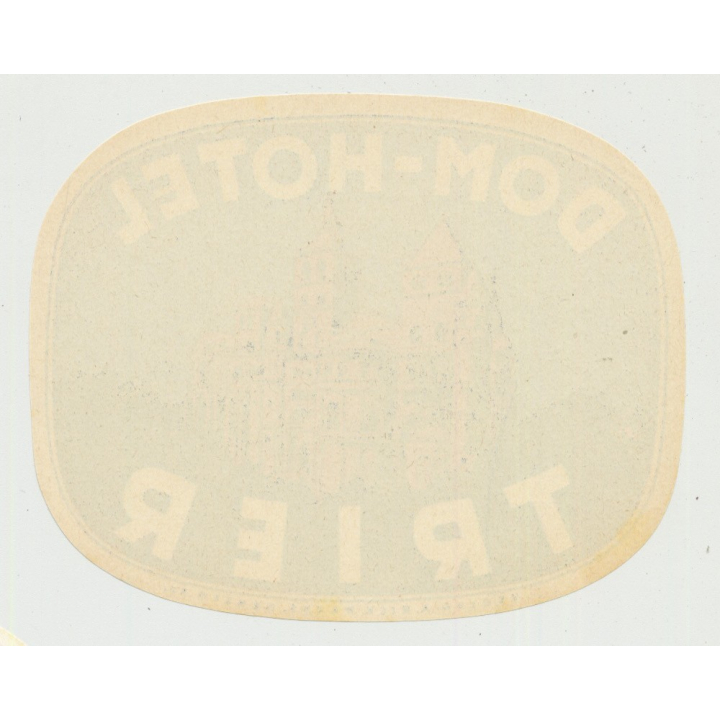Dom-Hotel - Trier / Germany (Vintage Luggage Label ~1950s)