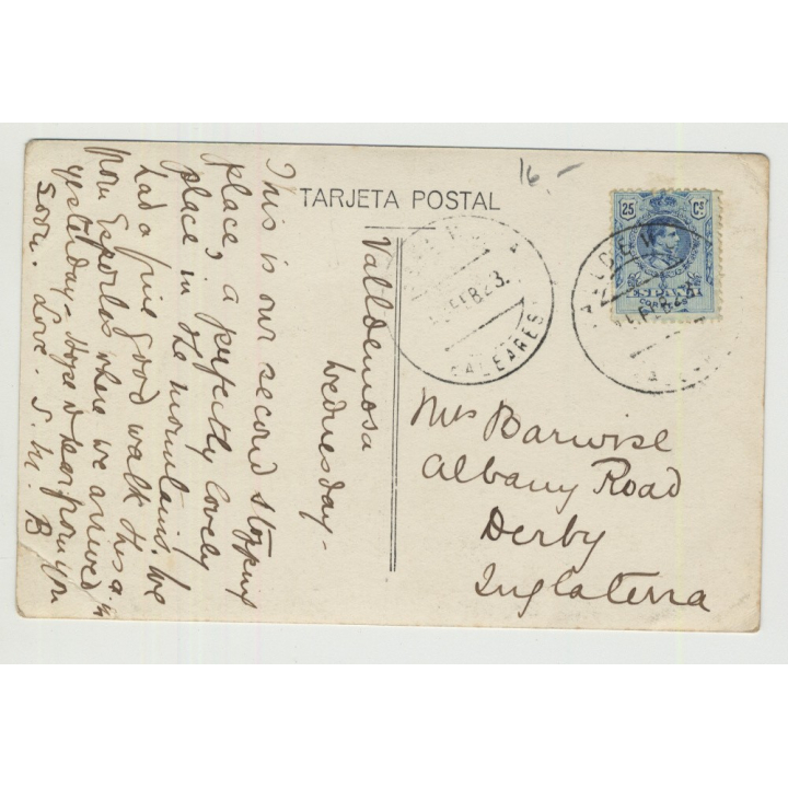 07170 View Over Valldemosa / Mallorca - Baleares / Spain (Vintage PC 1923)