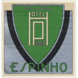 Espinho / Portugal: Hotel Palacio (Vintage Luggage Label)