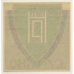Espinho / Portugal: Hotel Palacio (Vintage Luggage Label)