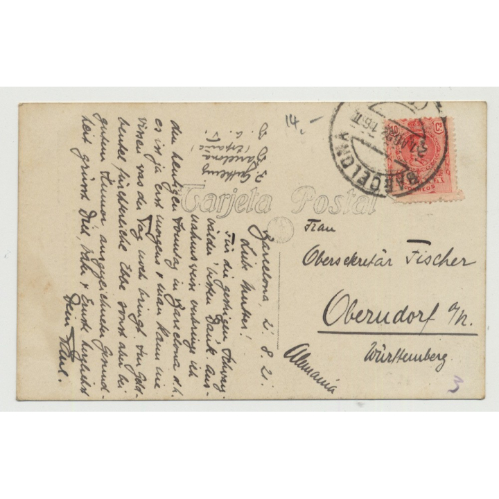 Costas De Garaff - Catalunya / Spain (Vintage PC 1921) Port