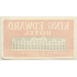Port Elizabeth / South Africa: King Edward Hotel (Vintage Luggage Label)