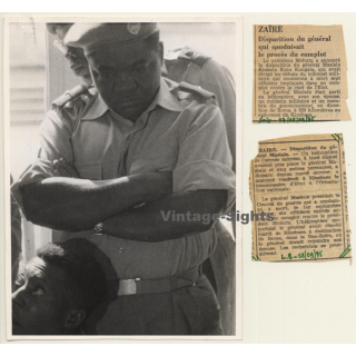 Congolese General Leopold Massiala / Military Tribunal (Vintage Press Photo 1967)