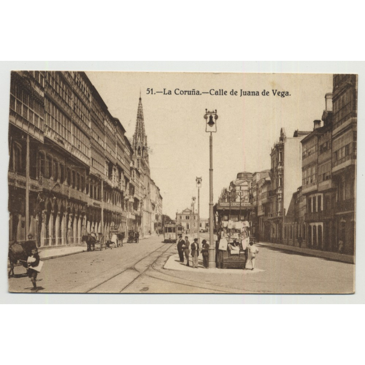 15003 La Coruña - Calle de Juana de Vega / Spain (Vintage PC 1937)
