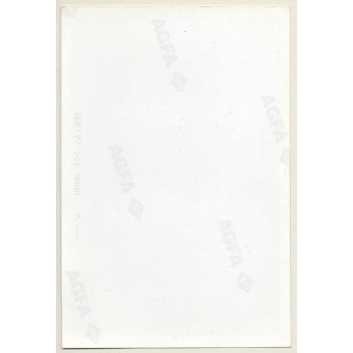 Slim Dark-Skinned Female Flashing Boobs / Braids (Vintage Photo France 1990s)