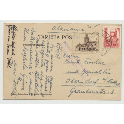 06200 Almendralejo - Calle Real / Spain (Vintage PC 1937)