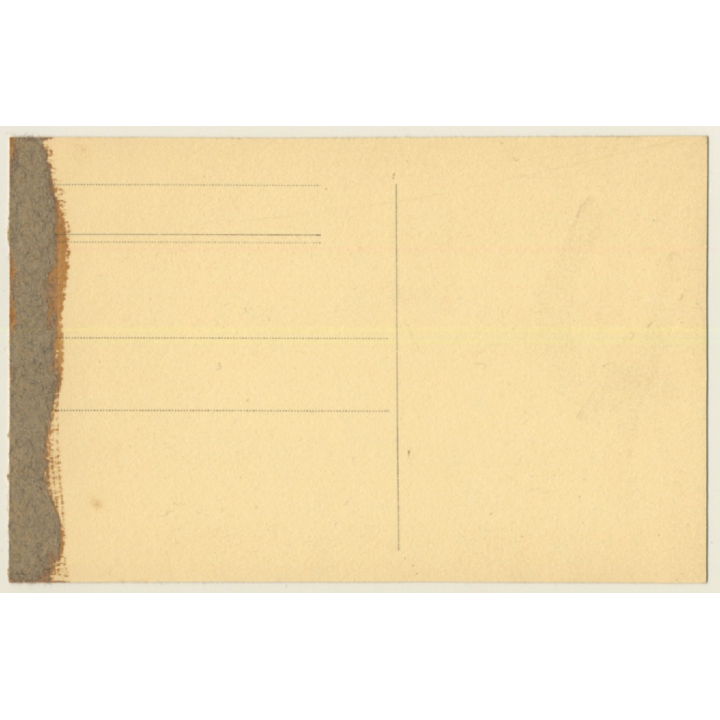 Portrait Of Young Female / Earrings - Pear Necklace (Vintage RPPC Belgium ~1920s/1930s)