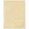 Genova / Italy: Hotel Plaza (Vintage Luggage Label ~1950s)