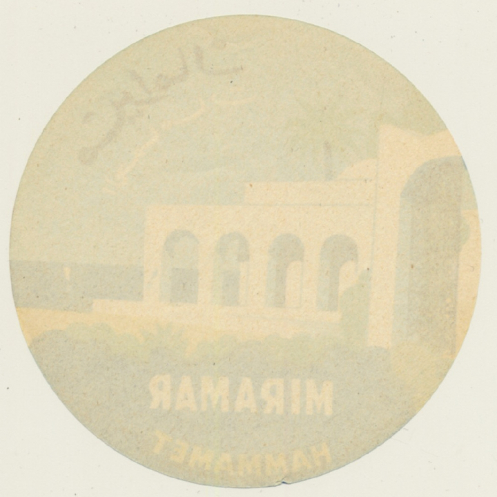 Hammamet / Tunisia: Hotel Miramar (Vintage Luggage Label 1930s)