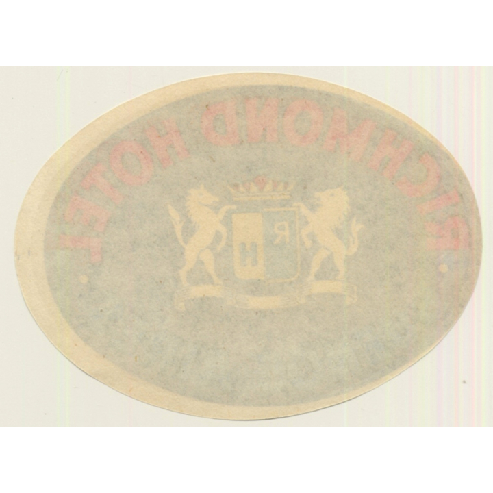 Buenos Aires / Argentina: Richmond Hotel (Vintage Luggage Label)