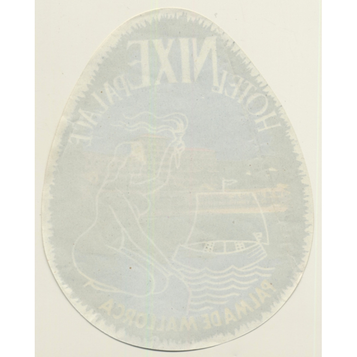 Palma De Mallorca / Spain: Hotel Nixe Palace (Vintage Luggage Label)