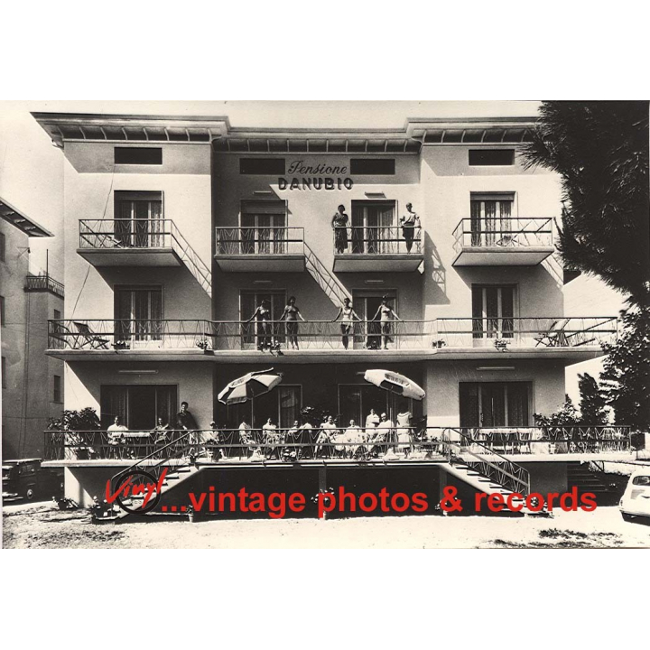 Pensione Danubio - 47838 Rimini / Italy (Vintage Photo 1959)