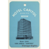 Jesselton - Kota Kinabalu / Malaysia: Hotel Capitol (Vintage Hotel Luggage Tag)
