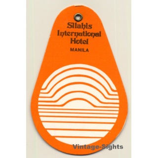 Manila / Philippines: Silahis International Hotel (Vintage Luggage Tag)