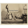 Irving Klaw: Leggy Blonde On Couch DENISE D-6 / Pin-Up - BDSM (Vintage Photo USA)