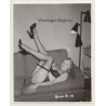 Irving Klaw: Blonde Maid In Lingerie GINA R-9 / Pin-Up - BDSM (Vintage Photo USA)