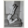 Irving Klaw: Brunette Maid Does Candle D.CHRISTIE-16 / Pin-Up - BDSM (Vintage Photo USA)