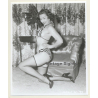 Irving Klaw: Sweet Female In Striped Bikini JONNIE W-93 / Pin-Up - BDSM (Vintage Photo USA)