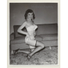 Irving Klaw: Sweet Busty Female Kneeling MARGE M-11 / Pin-Up - BDSM (Vintage Photo USA)